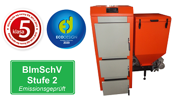 BImSchV Stufe 2 Automatischer Kohlekessel KLASTER-5 Klasse 5 Ecodesign