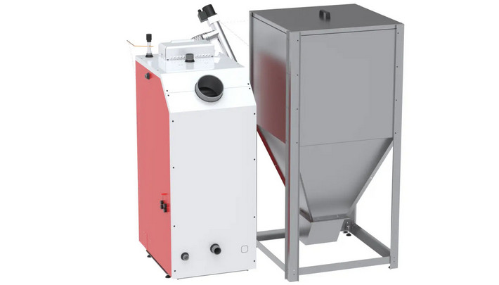 Kombikessel für Holz und Pellets